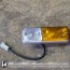 Front right indicator light Alfa 2000 Berlina (white/orange), NOS.